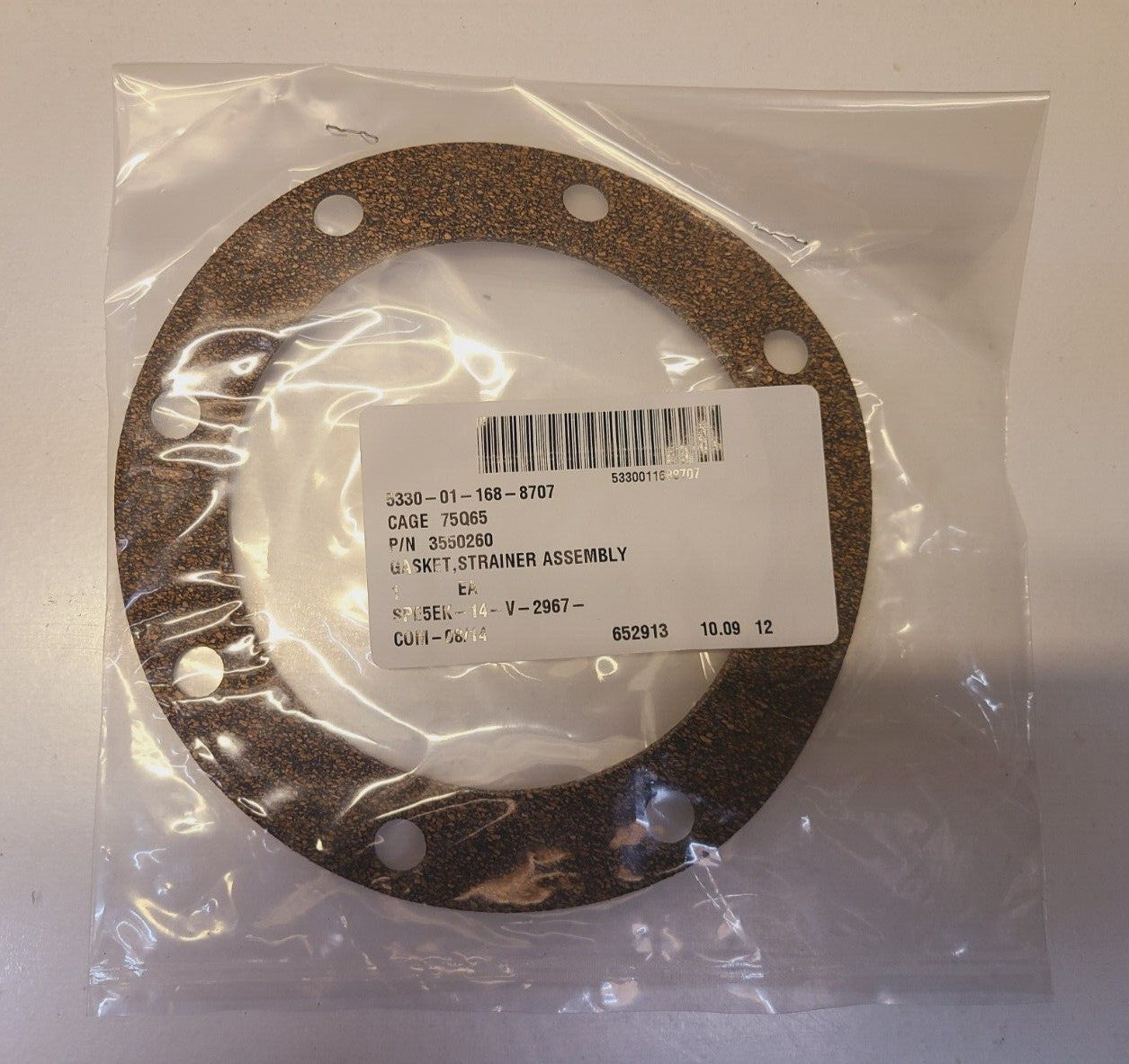 3 Qty. of Gaskets TRANS FILTER 9HR358 | 2CP565 | STRAINER ASSY 3550260 (3 Qty)