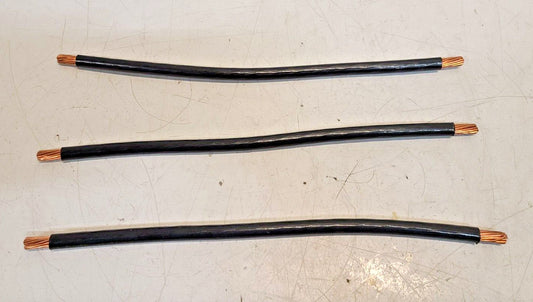 3 Qty. of Single Conductor Copper Wires TYPE T90 NYLON TWN75 | 12" Long (3 Qty)