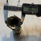 2 Quantity of A-16 Steel Hydraulic Hose Fittings 4-1/4" H 38mm Hex (2 Quantity)