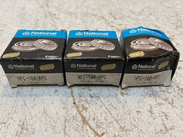 3 Quantity of National MOOG Federal Mogul Bearings NPC-100-RPC | B10263 (3 Qty)