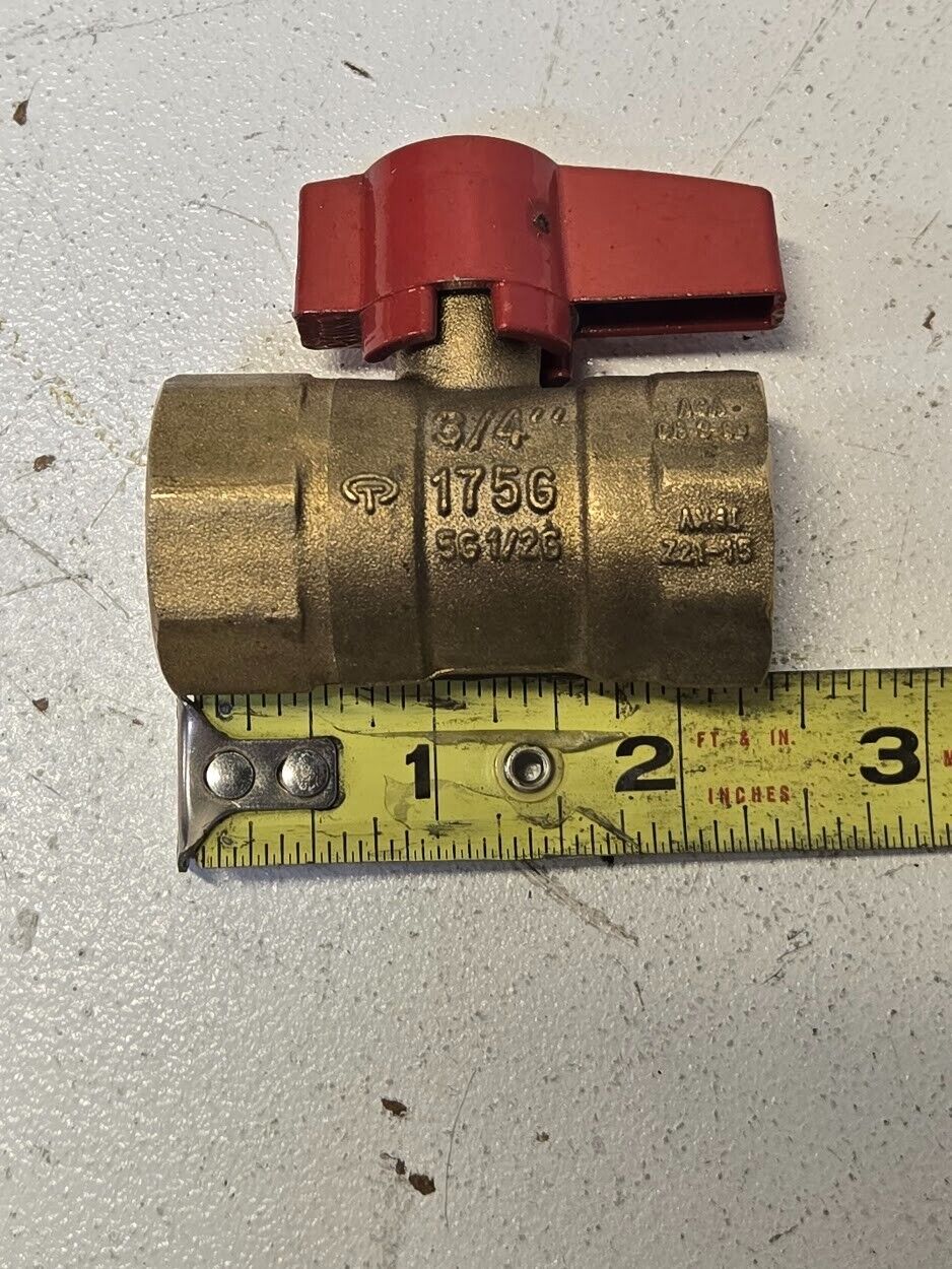 3 Quantity of GBV 3/4" Ball Valves 175G | 1333 | CGA3.16-M88 (3 Quantity)