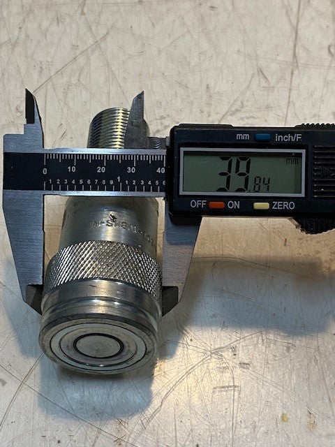 Parke Hydraulic Quick Coupler 24XP | FEM-501-10BMS-NL | 4" Long 25mm Thread