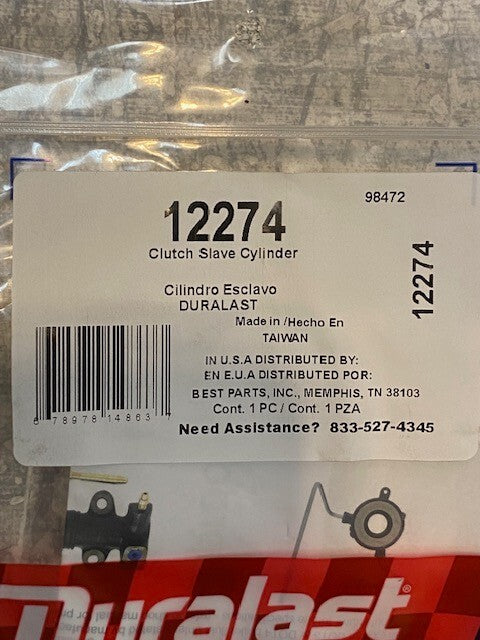 2 Quantity of Duralast 12274 Clutch Slave Cylinder S-3Z (2 Quantity)