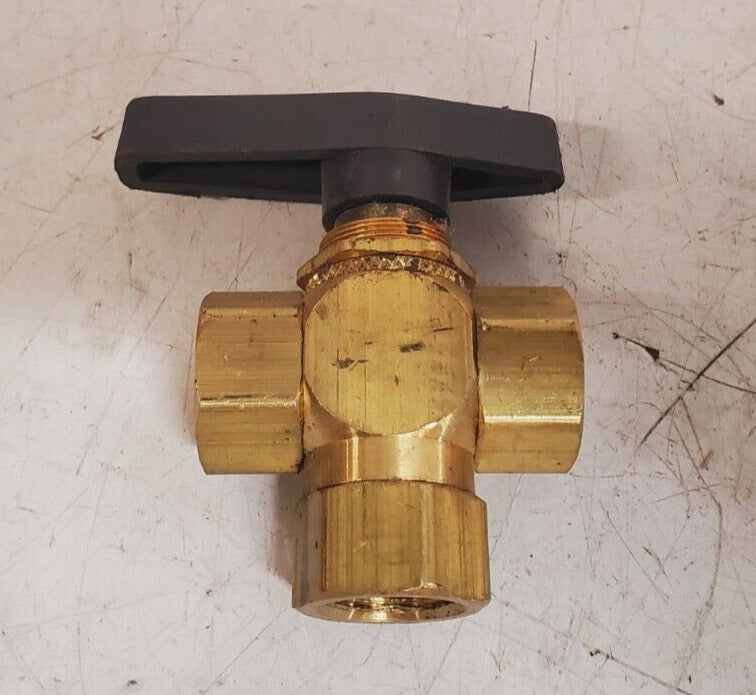 2 Qty. of 1/2" Female NPT Panel Mount Diverting Brass Valves (2 Qty)