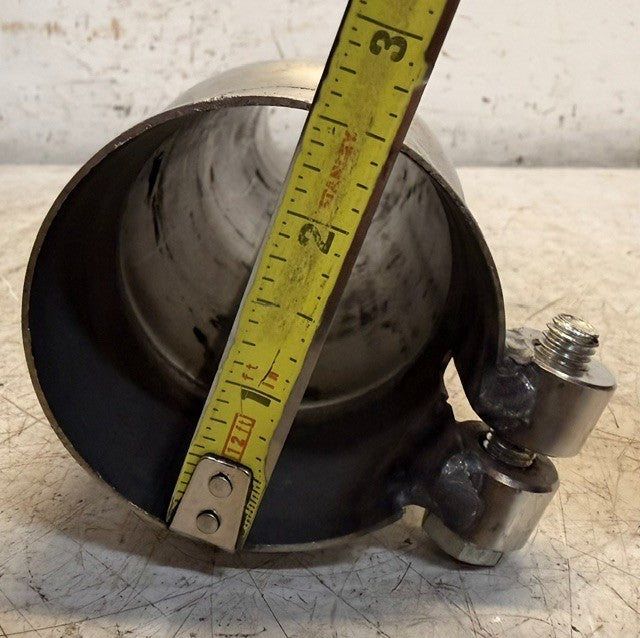 Pypes Angle-Cut Exhaust Tip With Side Mounting Bracket 2.5 In Inlet 3 In Outlet