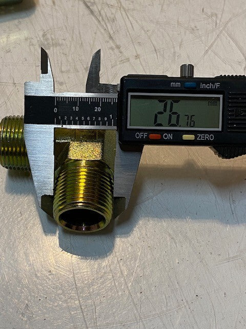 15 Quantity of 90 Degree Elbow Male to Male Pipe Fittings 12 | 27mm Thread
