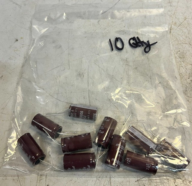 10 Quantity 9000 µF 35v LBV Aluminum Electrolytic Capacitors Bulk Pack (10Qty)