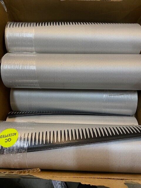 8 Quantity of Conveyor Belts w/ Zippers 18" W 100" (8'4") L ACFA000298  (8 Qty)