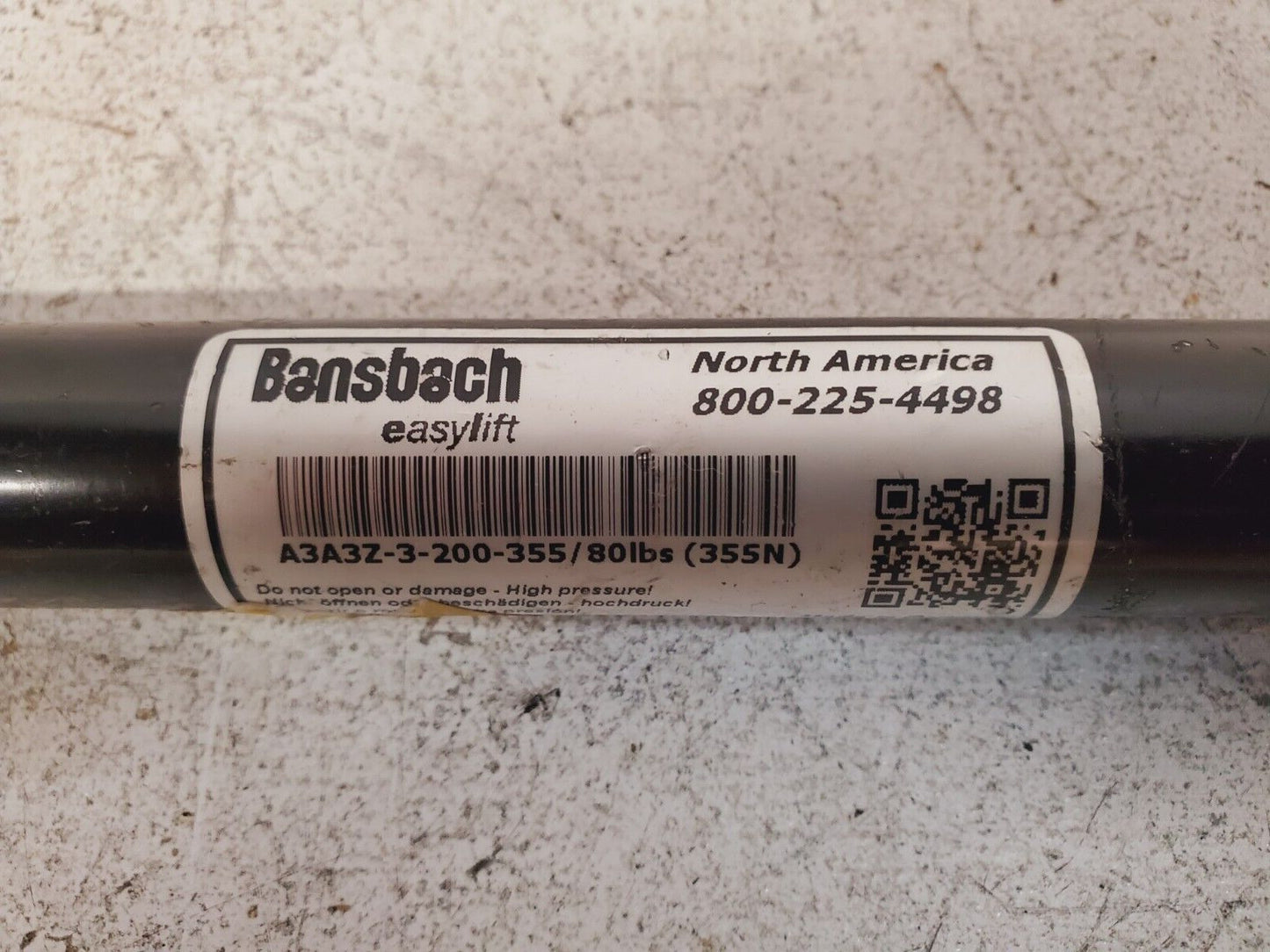 Bansbach Easylift Traction Gas Spring A3A3Z-3-200-355 | 80 Lb  | 355N