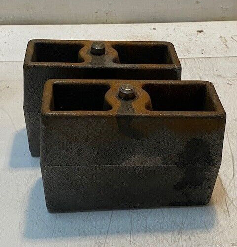 2 Quantity of Rear Overload Spring Spacers 6" W x 4-1/4" H x 2-1/4" D (2 Qty)