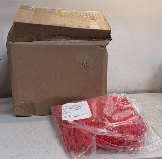 VMI FE3 Seal Reg Dematted 9 Inch Embossed Red Tags Bag Of 500 | V32523092-01-INT