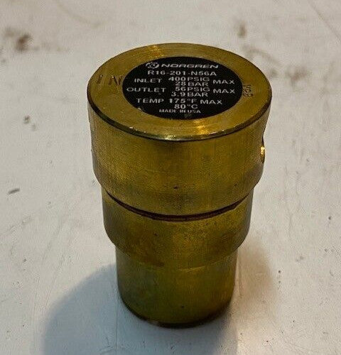 Norgren R16-201-N56A Brass Pneumatic Regulator 400 PSIG 2-1/4" H 38mm OD 11mm ID