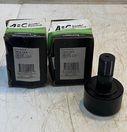 2 Qty of ABC Smith CR-2-1/4-X Cylindrical Cam Follower Needle Bearings (2 Qty)
