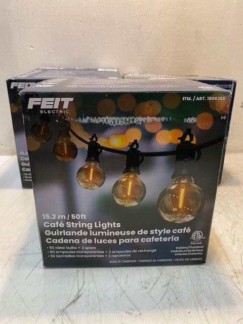 3 Quantity of Feit Electric 50ft LED String Light w/ Bulbs 1806288 (3 Qty)
