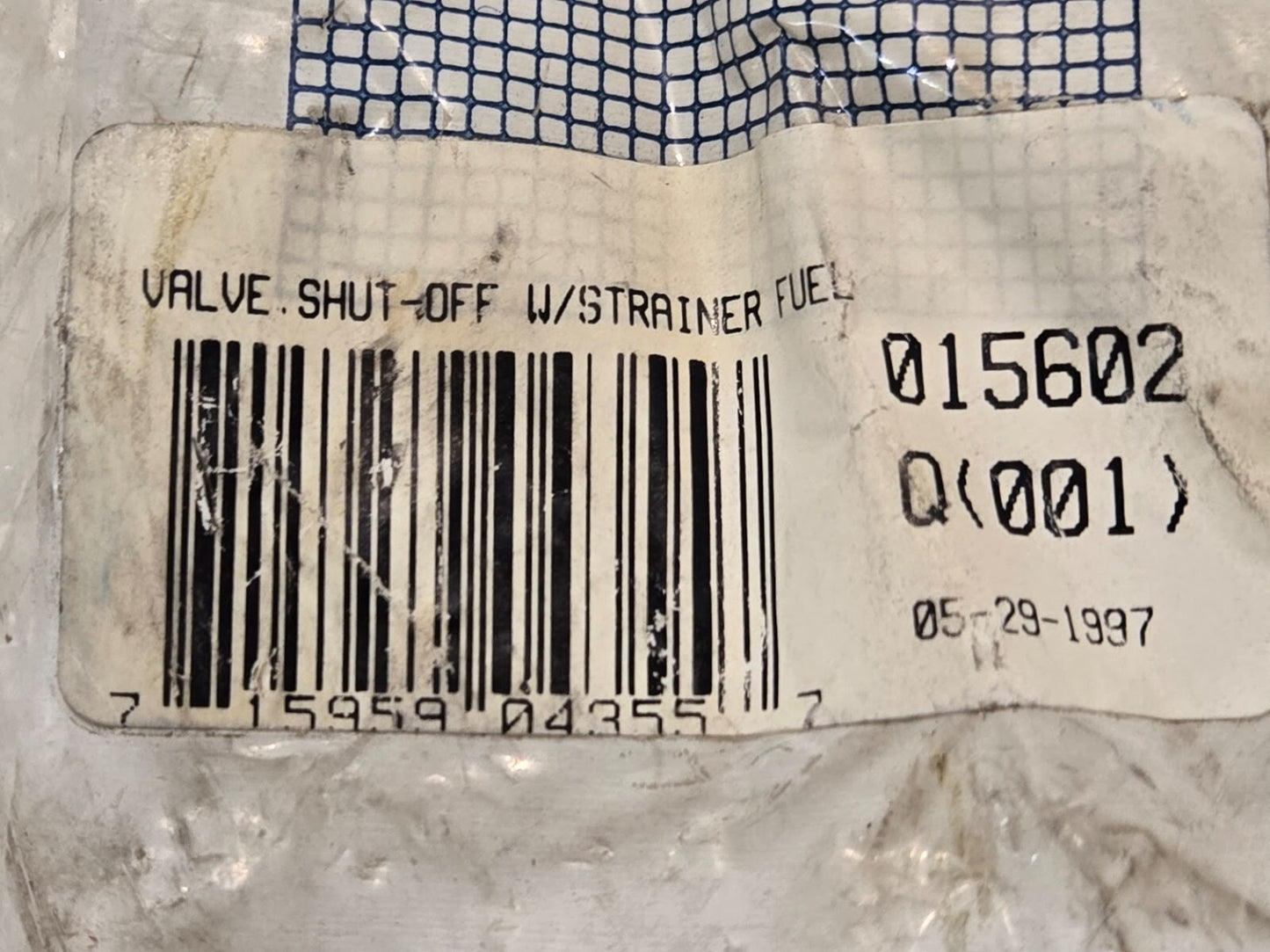 Miller Parts 015602 Fuel Valve Shut-off with Strainer | 715959043557 | Q(001)