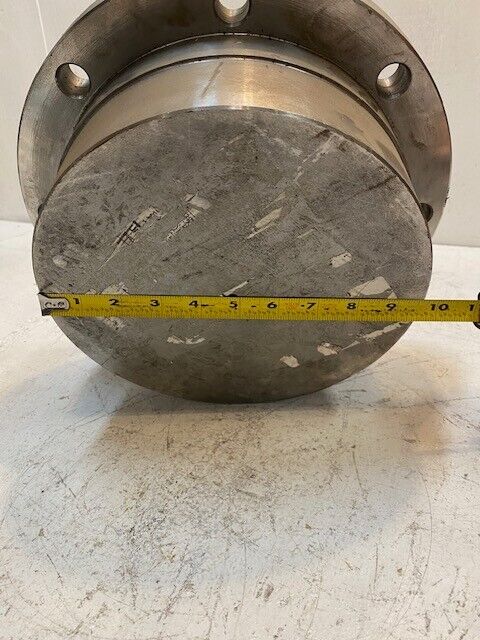 Solid Metal Pipe End Cap 12-1/2" Dia With 8 Bolt Holes 19mm 4-3/4" Height