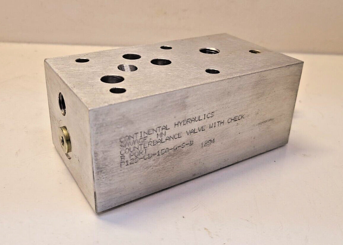 Continental Hydraulic Counterbalance Valve with Check B Port P12S-CB-150-G-S-B
