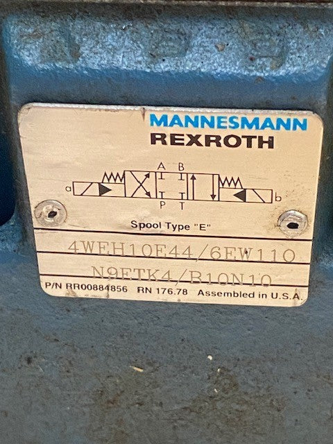 Mannesmann Rexroth Hydraulic Directional Control Valve 4WE6J60/EW110N9K4/B10N10