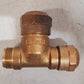 2 Qty. of Mueller Brass Service Tee 110 CTS Ends 3/4 x 3/4 x 1 | H-15381 (2 Qty)