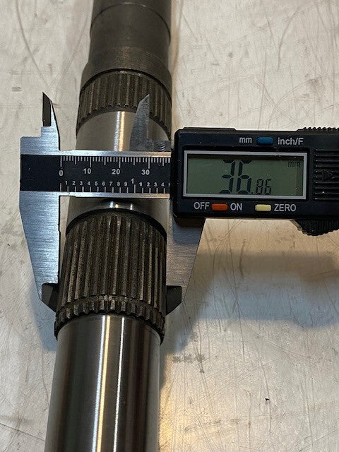 Transmission Output Shaft 20" Long 33mm End 31-Spline 39mm OD