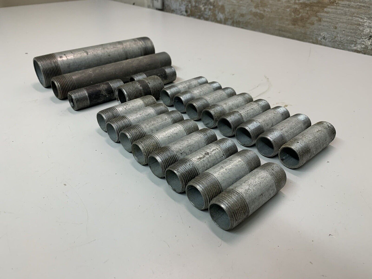 Multiple Sizes of Steel Conduit Barrel Nipples A/SA106B (21 Pack)