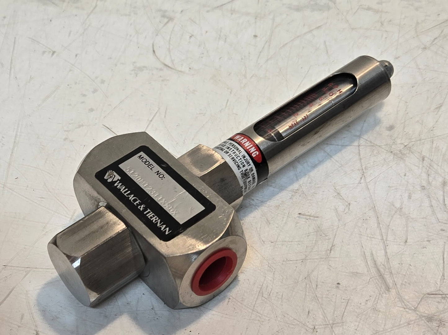 Wallace & Tiernan Armored Purge Meter 5120M12311XXLX | 6 GPH | 1/2" FPT
