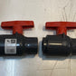 2 Quantity of Spears 1" PVC Threaded Ball Valve 235 PSI 2121-010 (2 Quantity)