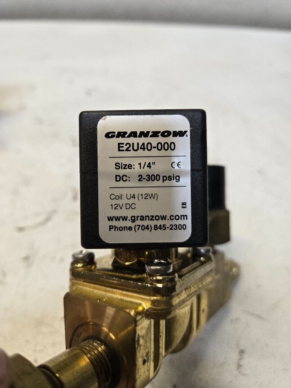 Valve Assembly with Granzow E2U10-000 Solenoid and Nason SM-1A-3R Switch