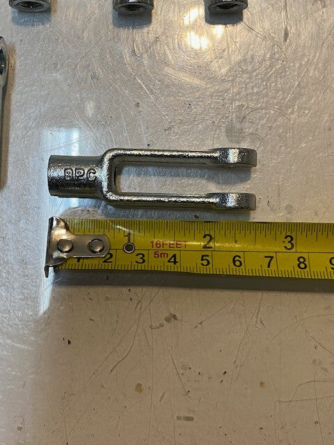 17 Quantity of BPC Clevis Yoke Ends 2-1/2" Long 3/4" Wide 8mm Pin Hole (17 Qty)