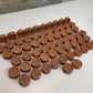 62 Pack Anvil FIG.260 Ductile Iron 1-1/4” Pipe Cap Fittings, Grooved End Orange