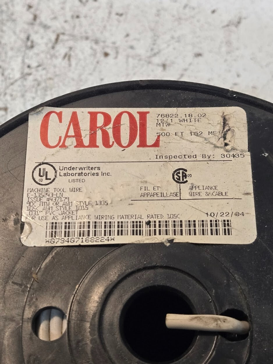 Approx 500' of Carol 7622.18.02 12/1 MTW Wire | 079407168224 (Approx 500')