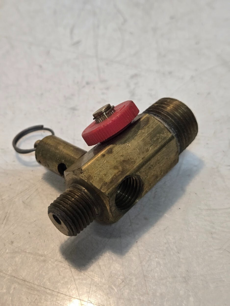 3 Quantity of Air Compressor Tank Manifolds 1/2" MPT x 1/4" FPT 140 PSI (3 Qty)