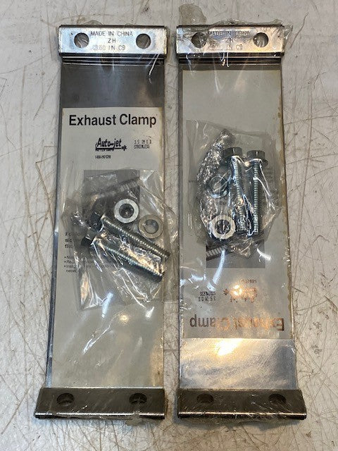 2 Quantity of Auto-Jet Stainless Steel Exhaust Clamps ZH 3.50 IN C9 (2 Qty)