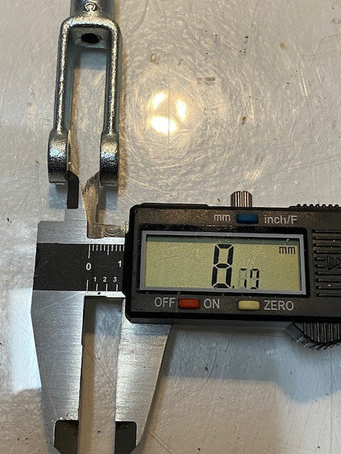 17 Quantity of BPC Clevis Yoke Ends 2-1/2" Long 3/4" Wide 8mm Pin Hole (17 Qty)