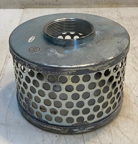 Zinc-Plated Steel Water & Trash Suction Strainer Filter 57mm Opening 5-3/4" Dia.