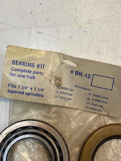 FRANKLIN Bearing Kit BK-12 | 1-3/4" x 1-1/4" | 67048/67010 | 25580/25520