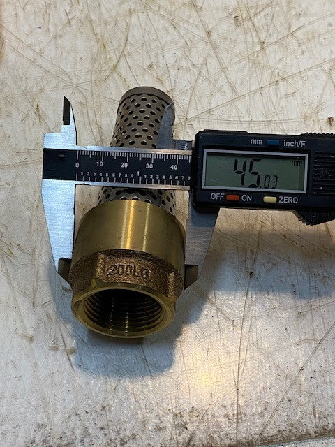 2 Quantity of Merrill 810 Series Red Brass Foot Valves FV100 (2 Quantity)