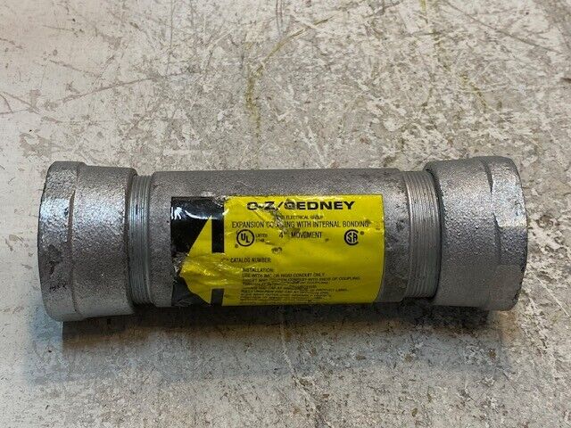 O-Z/Gedney Expansion Coupling w/ Internal Bonding 4" Movement AXB75 29mm Bore