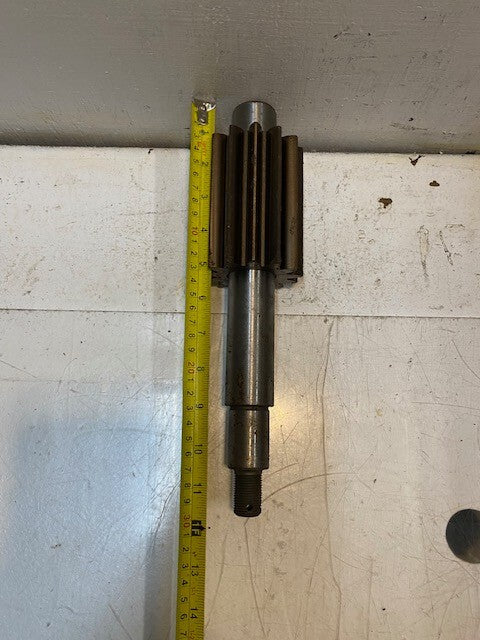 Keyed Gear Shaft 9864 F | 11-3/4" L 76mm OD 19mm Thread 13-Spline