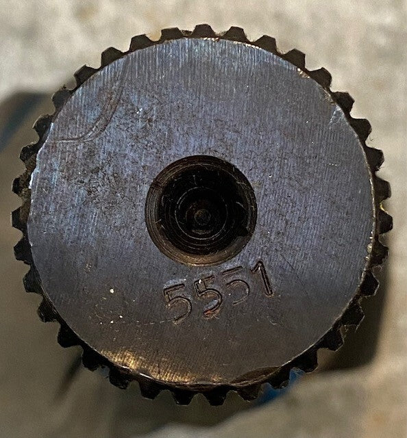 Axle Shaft 35-Spline 12-1/2" Long 4" Wide 38mm Thread 35mm Bore 5551