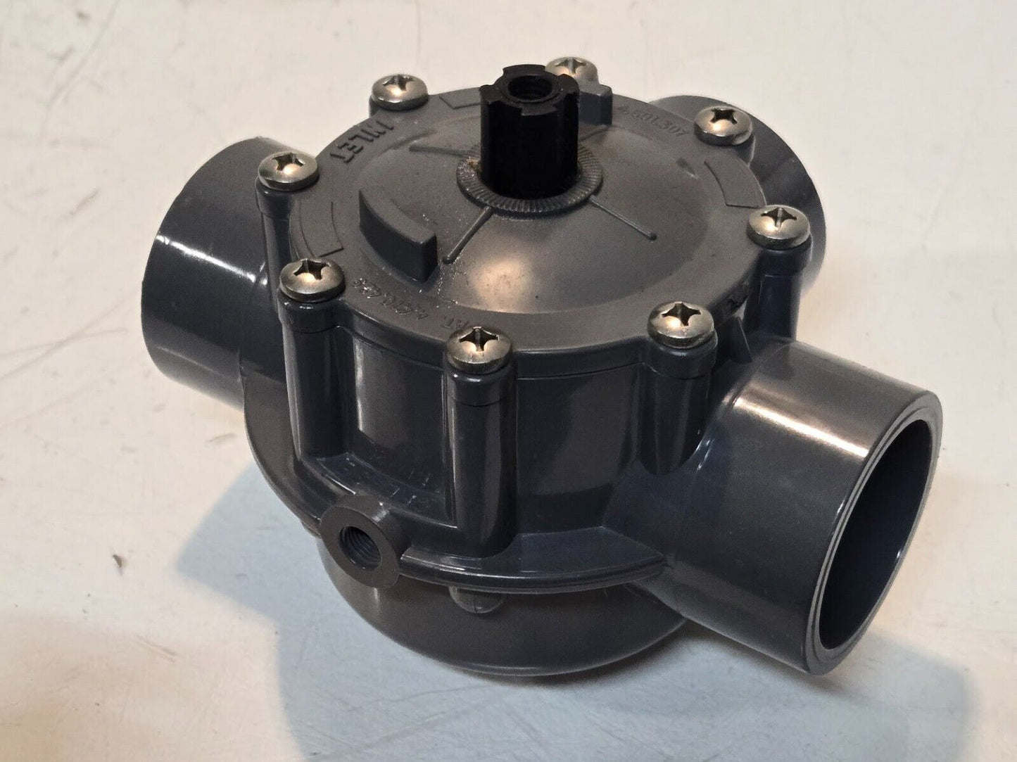 CPVC 3-Way Diverter Valve for 2" Pipe | Missing Handle See Pictures