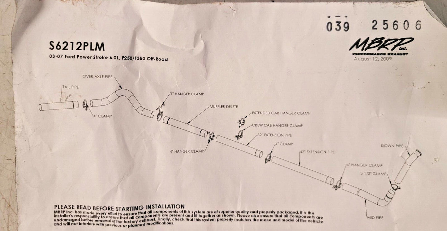 MBRP Exhaust Clamp Kit S6212PLM | 039 25606