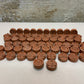 62 Pack Anvil FIG.260 Ductile Iron 1-1/4” Pipe Cap Fittings, Grooved End Orange