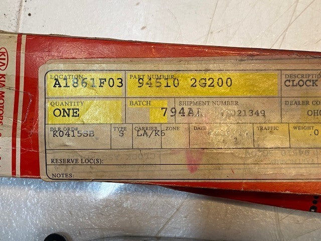 Genuine Kia Clock Assembly-Digital 94510-2G200 | 94510-2G010