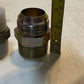 2 Quantity of Straight Hex Adapters 68mm H 33mm Bore 48mm Thread (2 Quantity)