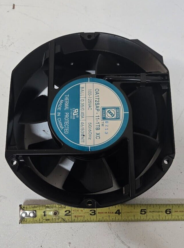 Orion Fans OA127SAP-11-1TB XC | 100-125 VAC | 50-60 HZ | 0.35-0.40 A | 46-50 W