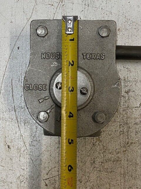 Butterfly Gearbox Flat Stem Valve Houston Texas 9x5x2 in