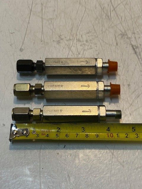 3 Quantity of Premier High Pressure Inline Filters 19mm OD 10mm Thread (3 Qty)