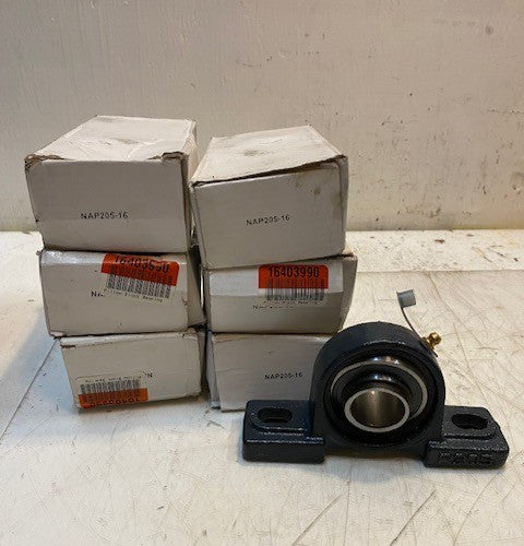 6 Qty of NAP205-16 Pillow Block Bearings P205 | NA205-16 | 25mm Bore (6 Qty)