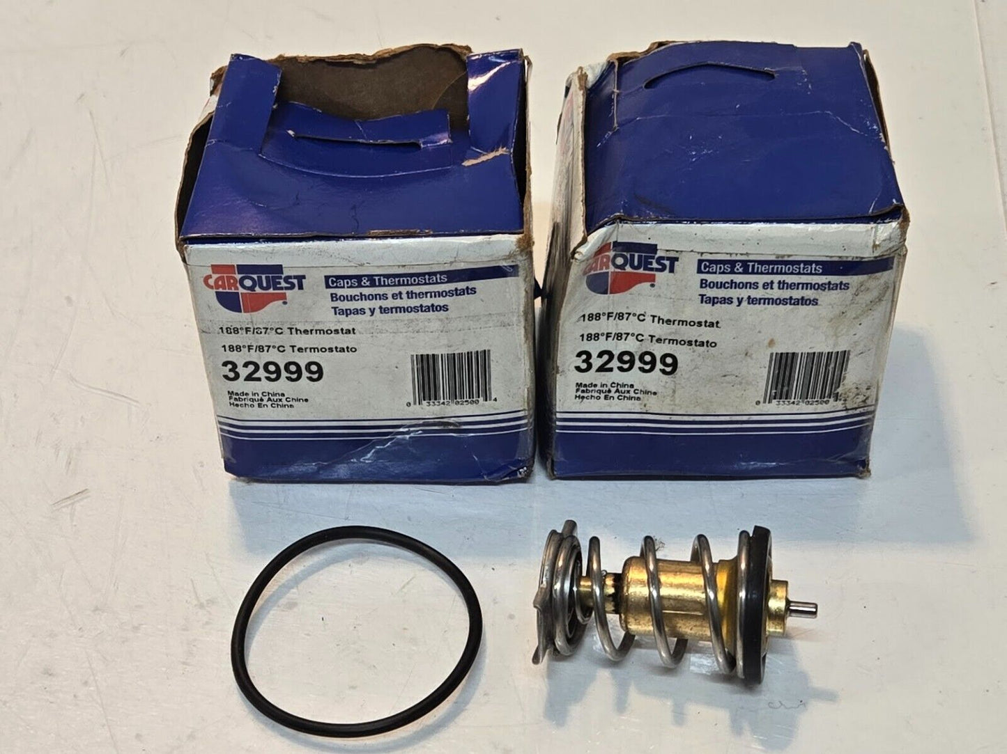 2 Quantity of CarQuest 32999 188F/87C Thermostat 033342025004 (2 Quantity)